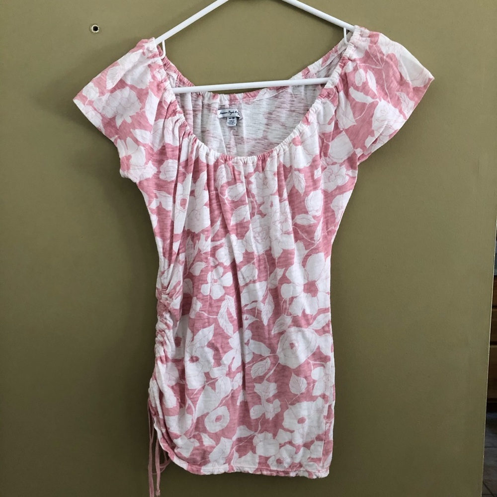 American Eagle pink top XS